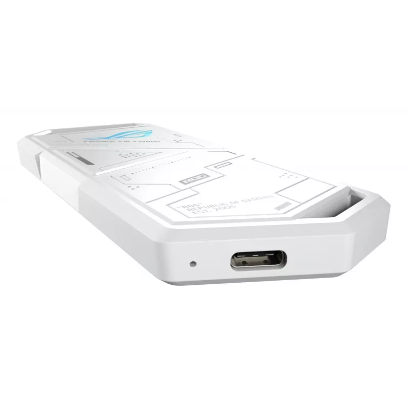SSD enclosure ASUS ROG Strix Arion White Edition — M.2 PCIe, USB Type-C 10 Gbit/s, single-drive