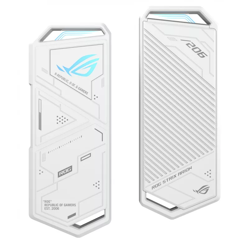 SSD enclosure ASUS ROG Strix Arion White Edition — M.2 PCIe, USB Type-C 10 Gbit/s, single-drive