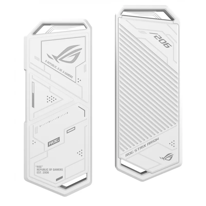 SSD enclosure ASUS ROG Strix Arion White Edition — M.2 PCIe, USB Type-C 10 Gbit/s, single-drive