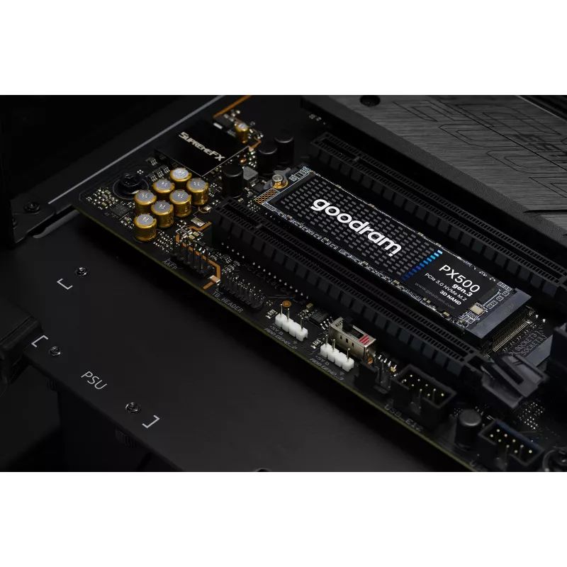 Internal SSD GOODRAM PX500 GEN.3 M.2 1 TB — PCIe 3.0 NVMe, Read 3300 MB/s, Write 2700 MB/s, 2280