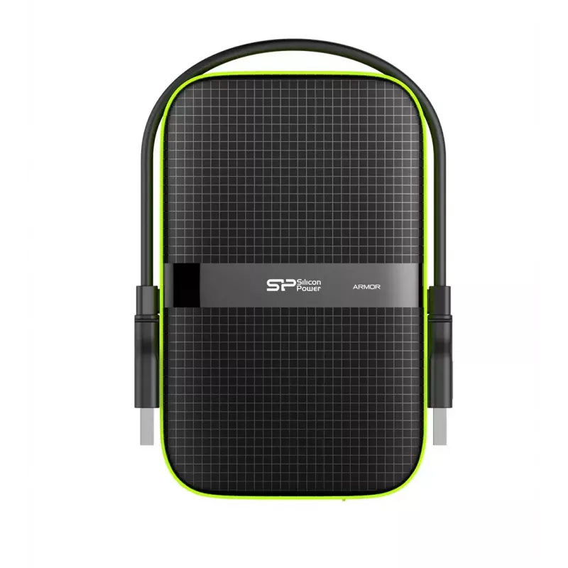 External HDD Silicon Power Armor A60 1 TB 2.5 inch USB 3.2 Gen 1, shock resistant, AES-256, black