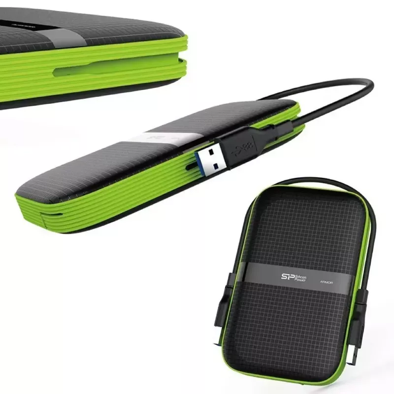 External HDD Silicon Power Armor A60 1 TB 2.5 inch USB 3.2 Gen 1, shock resistant, AES-256, black