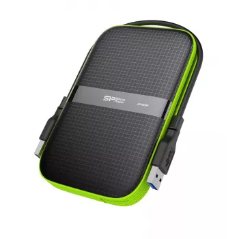 External HDD Silicon Power Armor A60 1 TB 2.5 inch USB 3.2 Gen 1, shock resistant, AES-256, black