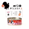 3Coty Turkey with Krill Wet Cat Food for Adult Cats, 80 g