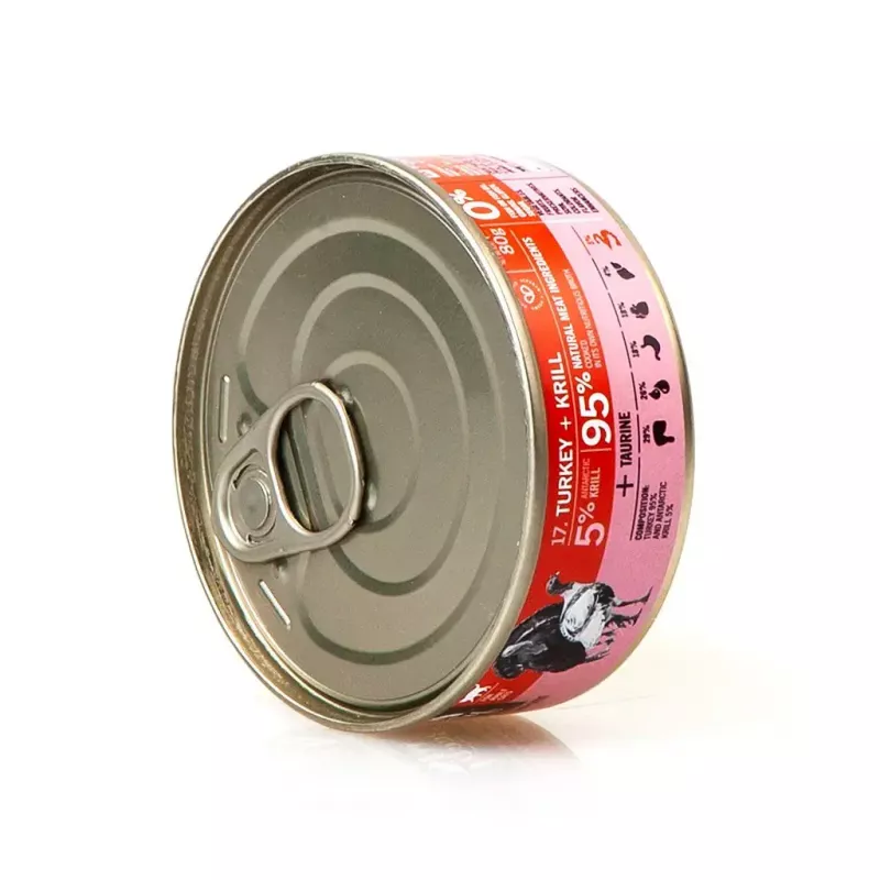 3Coty Turkey with Krill Wet Cat Food for Adult Cats, 80 g