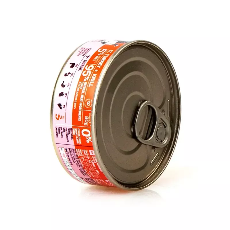 3Coty Turkey with Krill Wet Cat Food for Adult Cats, 80 g