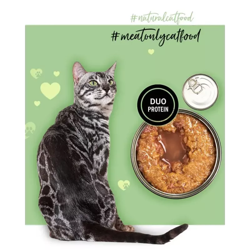 3Coty Chicken with Goose Wet Cat Food for Adult Cats, 80 g