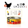 Wet cat food 3coty Chicken with krill for kittens, 80 g, complete feed, sugar-free, gluten- and soy-free