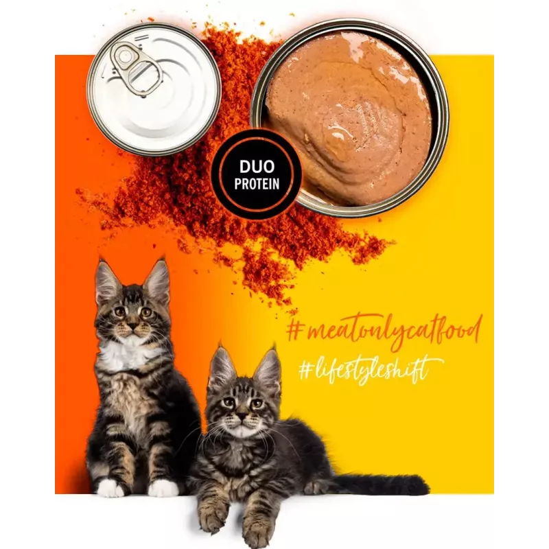 Wet cat food 3coty Chicken with krill for kittens, 80 g, complete feed, sugar-free, gluten- and soy-free