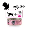 Wet cat food 3coty Turkey Cheers 75 g — adult cats, complementary single-portion pouch, 80% moisture, 6% protein