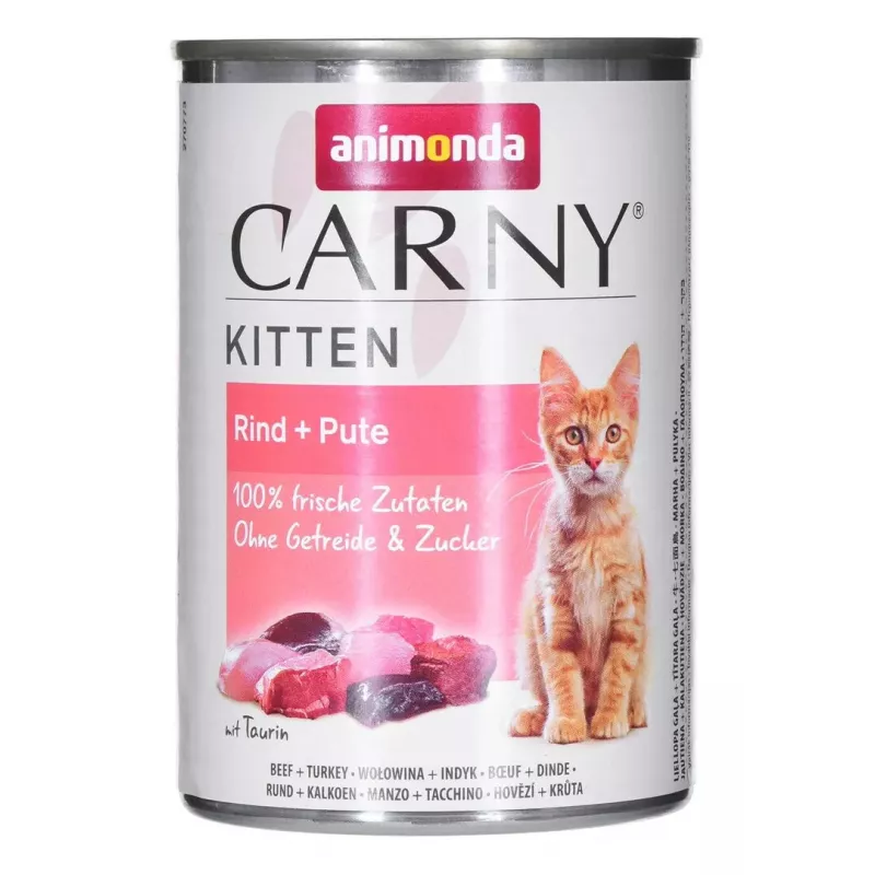Animonda Carny Kitten Beef & Turkey wet cat food, 400 g