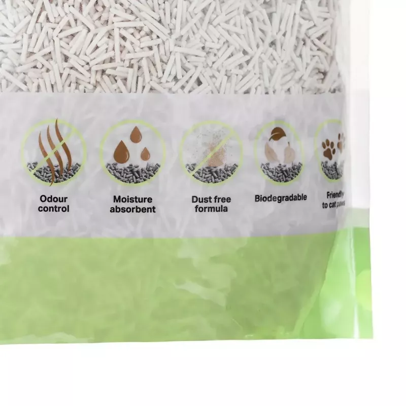 Clumping tofu cat litter DIAMENTIQ Matcha Ultra, pea fibre, dust-free, 2.5 kg