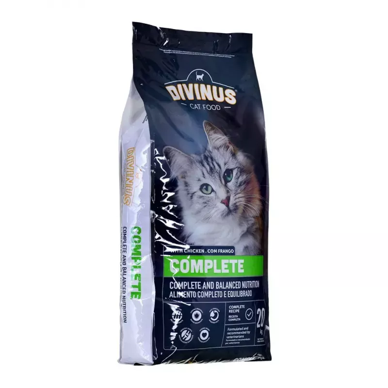 Dry cat food DIVINUS Cat Complete 20 kg — adult maintenance diet, chicken, 30% protein, 12% fat
