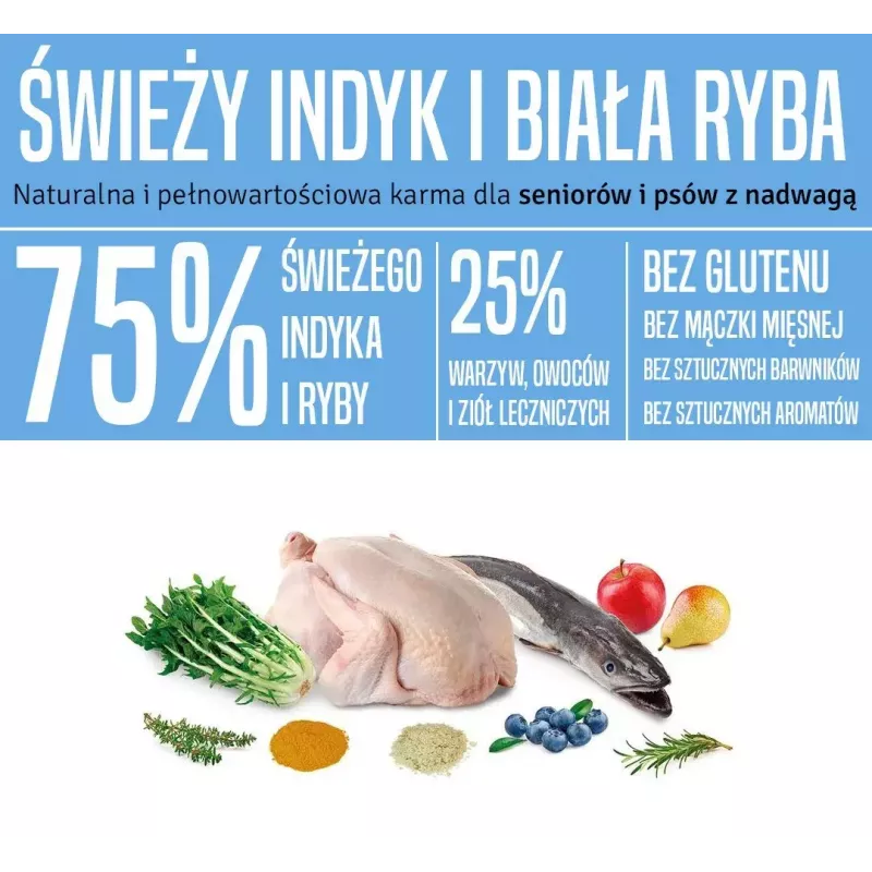 Dry dog food ARQUIVET Fresh Senior & Light Turkey and Fish, 10 kg, 26% protein, 10% fat