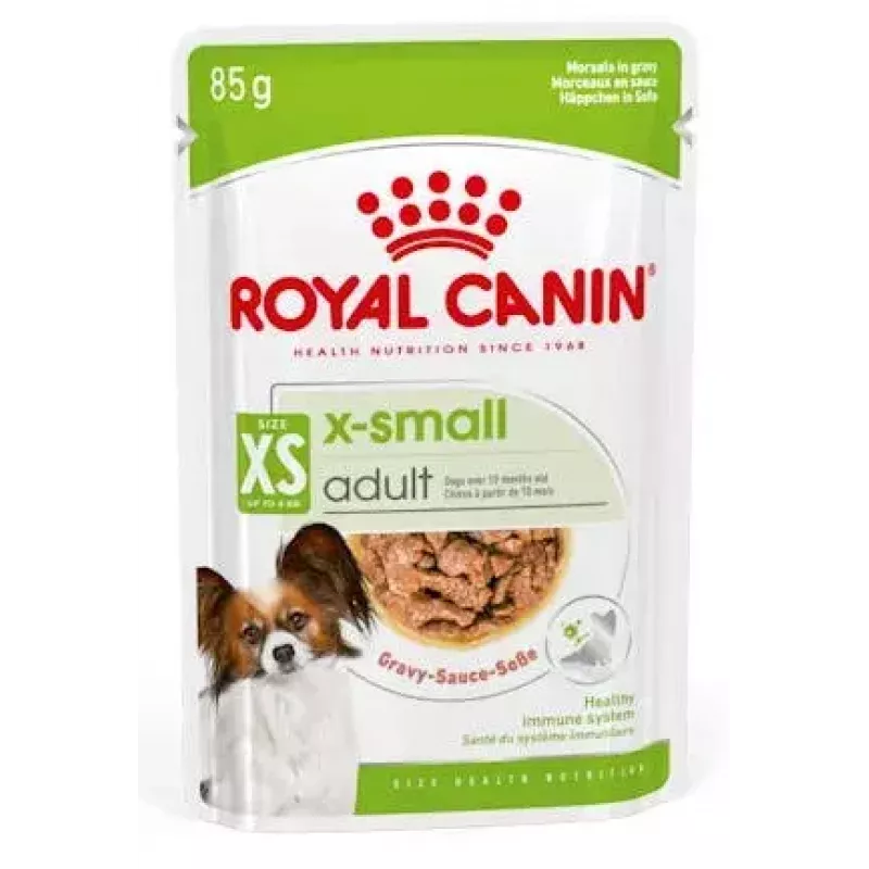 Wet dog food Royal Canin X-Small Puppy Meat 85 g sachets, 12 x 85 g, for X-Small/Small breeds
