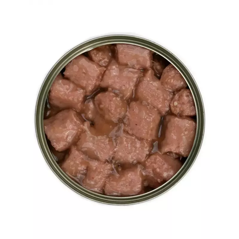 Wet dog food TufTuf Meaty chunks with poultry 1.25 kg — complete adult canned feed, 7% protein, 81.5% moisture