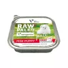 Wet puppy food VETEXPERT RAW PALEO Pate Mini Beef — single-protein beef 150 g can for small breed puppies