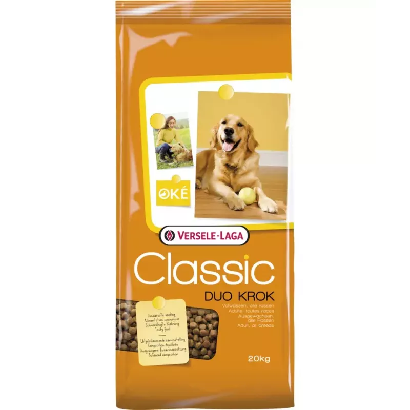 Dry Dog Food VERSELE-LAGA Senior Duo Krok 20 kg — Poultry, 22% Protein, 8% Fat, Adult dogs