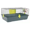 Cage ZOLUX CLASSIC 80 cm gray aquamarine — metal/plastic indoor cage for guinea pig, 810×540×350 mm, includes hay rack