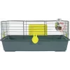 Cage ZOLUX CLASSIC 80 cm gray aquamarine — metal/plastic indoor cage for guinea pig, 810×540×350 mm, includes hay rack