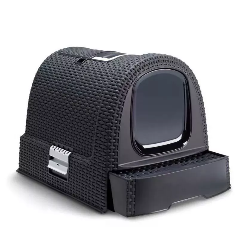 Litter box Curver Pet Life Kuweta Antracyt — plastic cat litter box, 385×510×395 mm, 2.41 kg, white