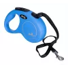 Retractable dog leash Flexi New Classic S — cord, 5 m, single-leash, blue, max load 12 kg