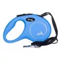 Retractable dog leash Flexi New Classic S — cord, 5 m, single-leash, blue, max load 12 kg