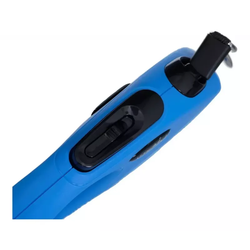 Retractable dog lead Flexi New Classic S, cord leash, 5 m length, for small dogs 5–10 kg, max load 15 kg, blue