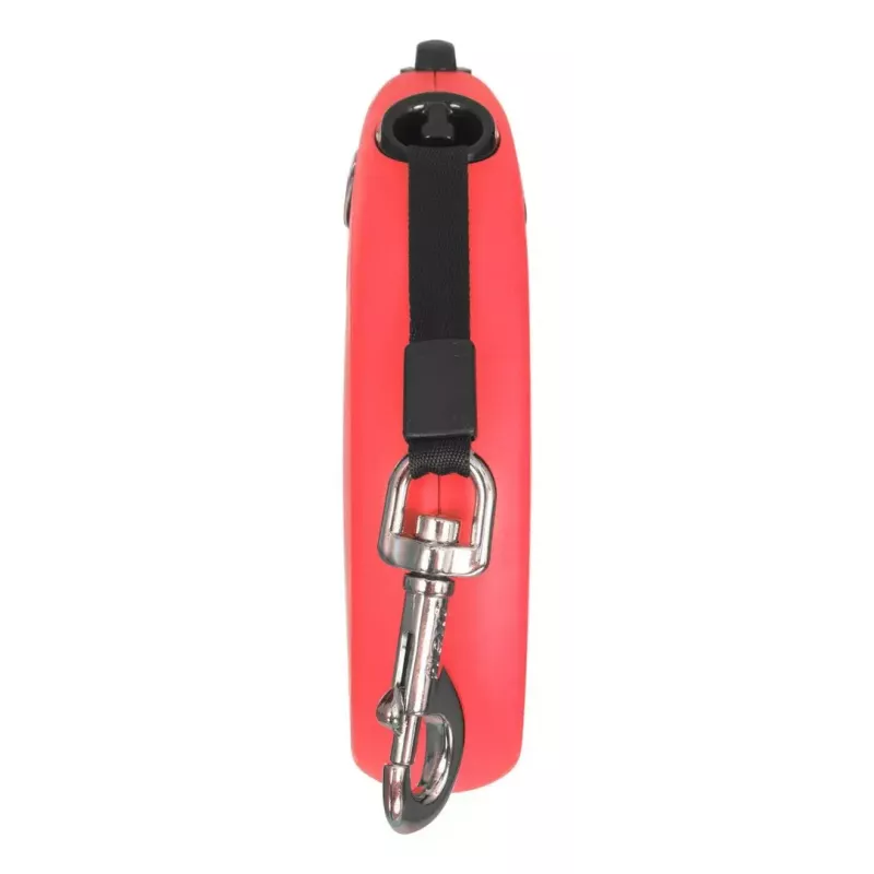 Retractable dog lead Flexi New Classic 5 m, black nylon tape, for large breeds up to 50 kg