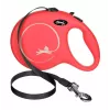 Retractable dog lead Flexi New Classic 5 m, black nylon tape, for large breeds up to 50 kg