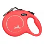 Retractable dog lead Flexi New Classic 5 m, black nylon tape, for large breeds up to 50 kg