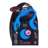 Retractable leash Flexi New Classic 8 m — Flexi 8 m cord lead, blue, L, max load 50 kg
