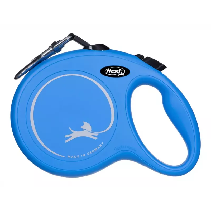 Retractable leash Flexi New Classic 8 m — Flexi 8 m cord lead, blue, L, max load 50 kg