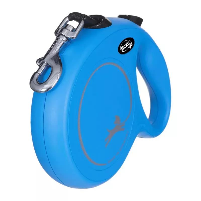 Retractable leash Flexi New Classic 8 m — Flexi 8 m cord lead, blue, L, max load 50 kg