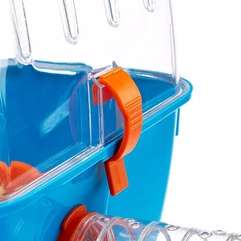 Cage FERPLAST Combi 2 for Hamster, Blue Transparent, W795×D295×H263 mm, Technopolymer