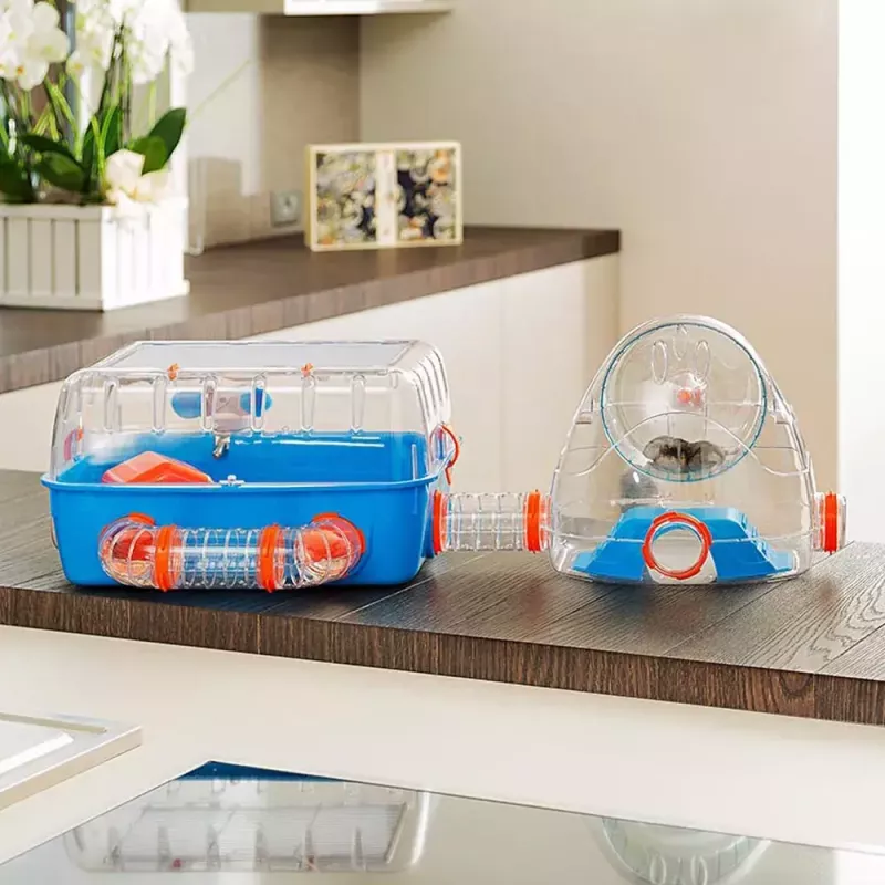 Cage FERPLAST Combi 2 for Hamster, Blue Transparent, W795×D295×H263 mm, Technopolymer