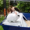 Cage FERPLAST Rabbit 120 Blue — metal and plastic rabbit cage 1180×585×495 mm, for rabbits 5–9.9 kg