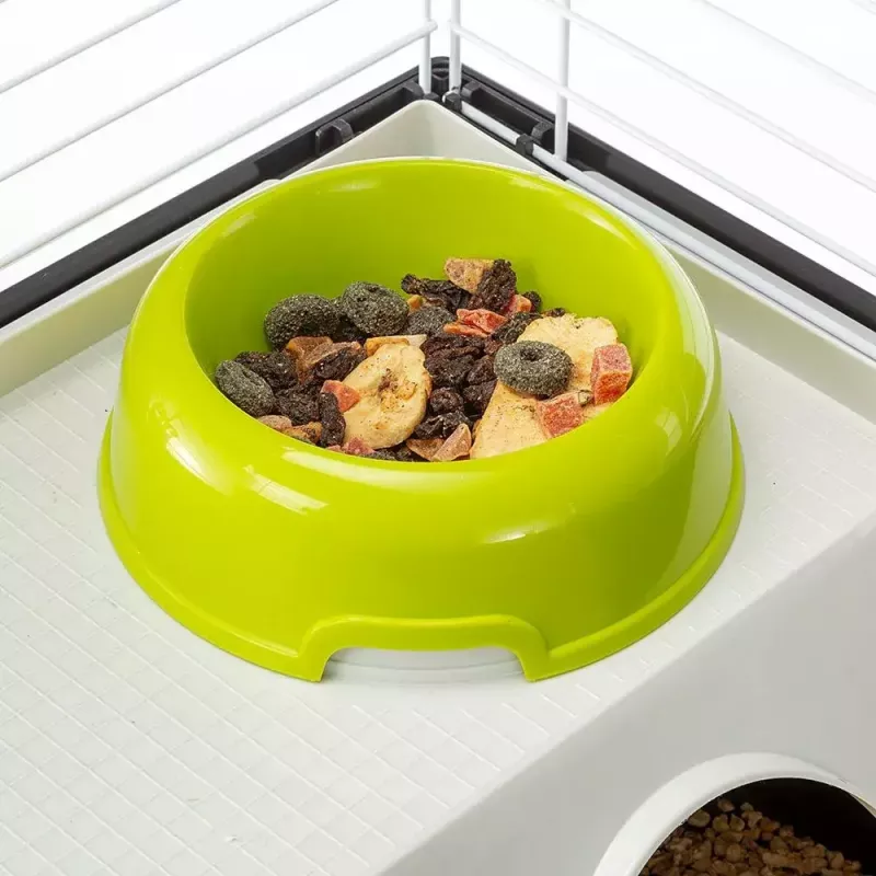 Cage FERPLAST Casita 80 for guinea pigs 780×480×500 mm, metal and plastic, grey/black-white