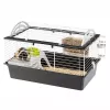 Cage FERPLAST Casita 80 for guinea pigs 780×480×500 mm, metal and plastic, grey/black-white