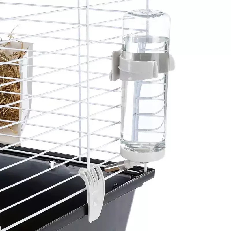 Cage FERPLAST Casita 120 for Rabbits and Guinea Pigs, Metal/Plastic, 1190×580×600 mm, White/Taupe