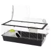 Cage FERPLAST Casita 120 for Rabbits and Guinea Pigs, Metal/Plastic, 1190×580×600 mm, White/Taupe