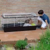 Cage FERPLAST Casita 120 for Rabbits and Guinea Pigs, Metal/Plastic, 1190×580×600 mm, White/Taupe