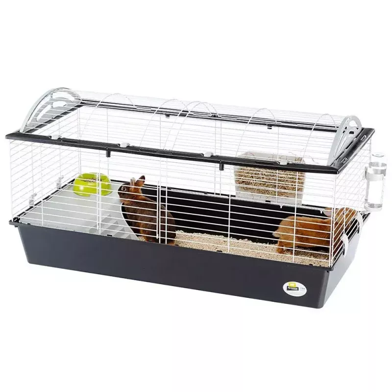 Cage FERPLAST Casita 120 for Rabbits and Guinea Pigs, Metal/Plastic, 1190×580×600 mm, White/Taupe