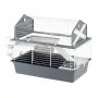 Cage FERPLAST Barn 80 Rabbit Grey White — 780×480×650 mm, metal & plastic, includes bowl