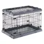 Hard pet carrier FERPLAST Superior 770×510×550 mm — metal/plastic cage for small dogs 5–9.9 kg, black