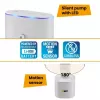 Pet fountain FERPLAST ASTRA 3L with motion sensor — 3 L technopolymer, battery/DC powered, 3-stage filtration