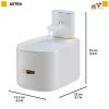 Pet fountain FERPLAST ASTRA 3L with motion sensor — 3 L technopolymer, battery/DC powered, 3-stage filtration