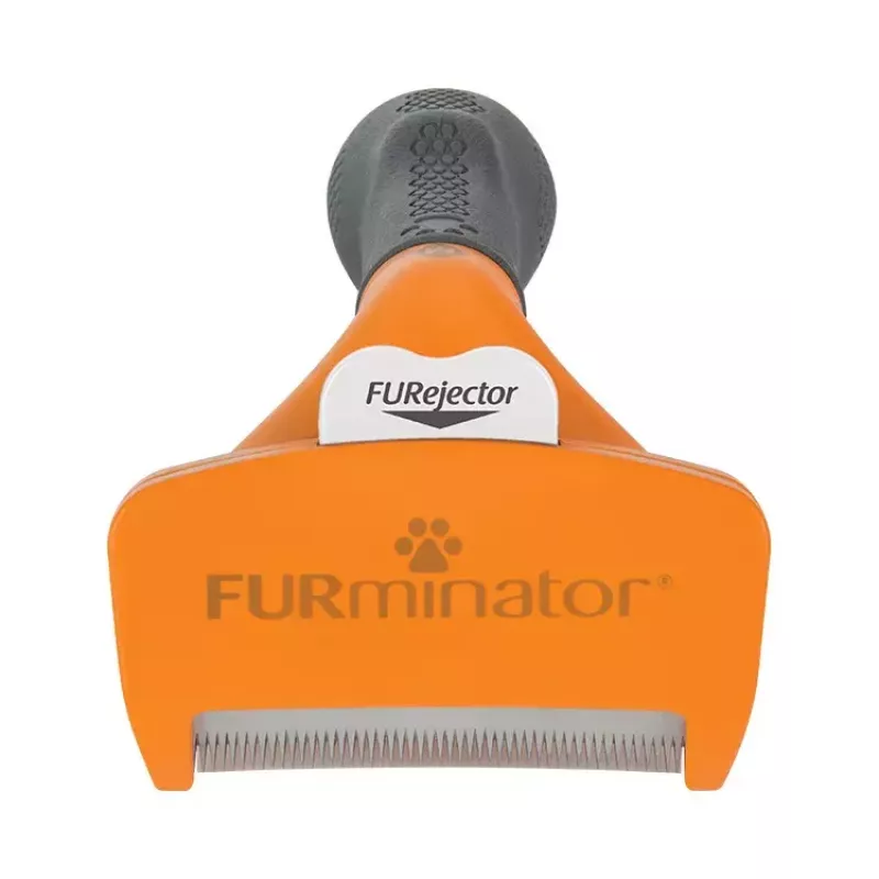 Deshedder brush FURminator FUR151388 for medium dogs (10–25 kg), short coat, grey orange