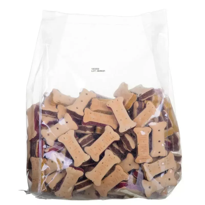 Dog training treats MACED Cube Cookies Mini Mix 1 kg — assorted mini cube biscuits, poultry-flavored mix