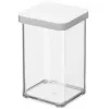 Food dispenser rotho Loft 11604 rectangular 1 L, transparent technopolymer, 100×100×142 mm